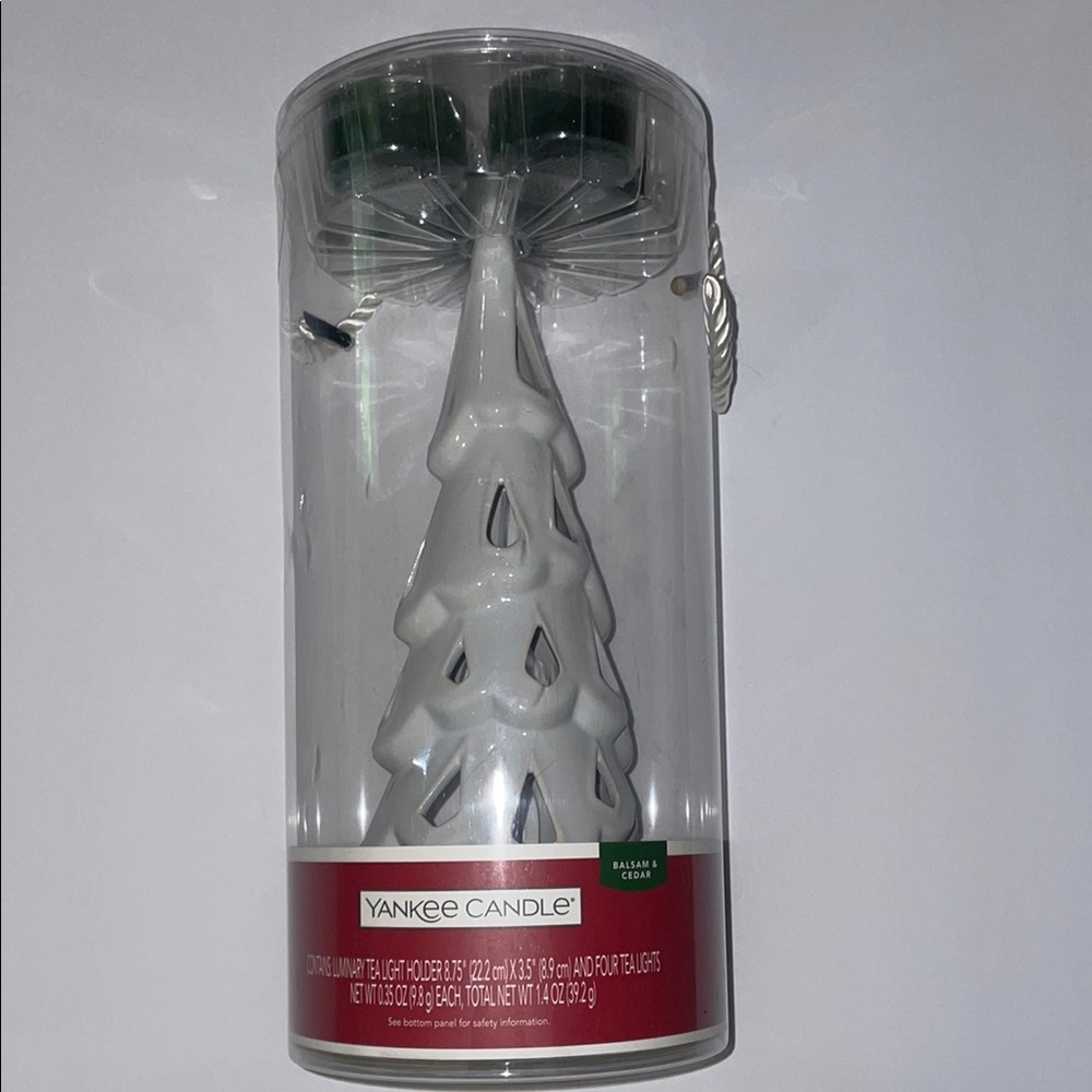 Yankee Candle White Christmas Tree Luminary